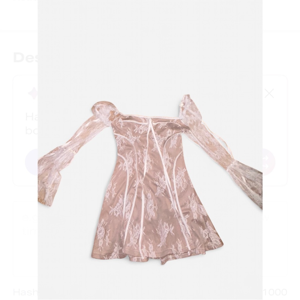 Elegant Pink Lace Dress